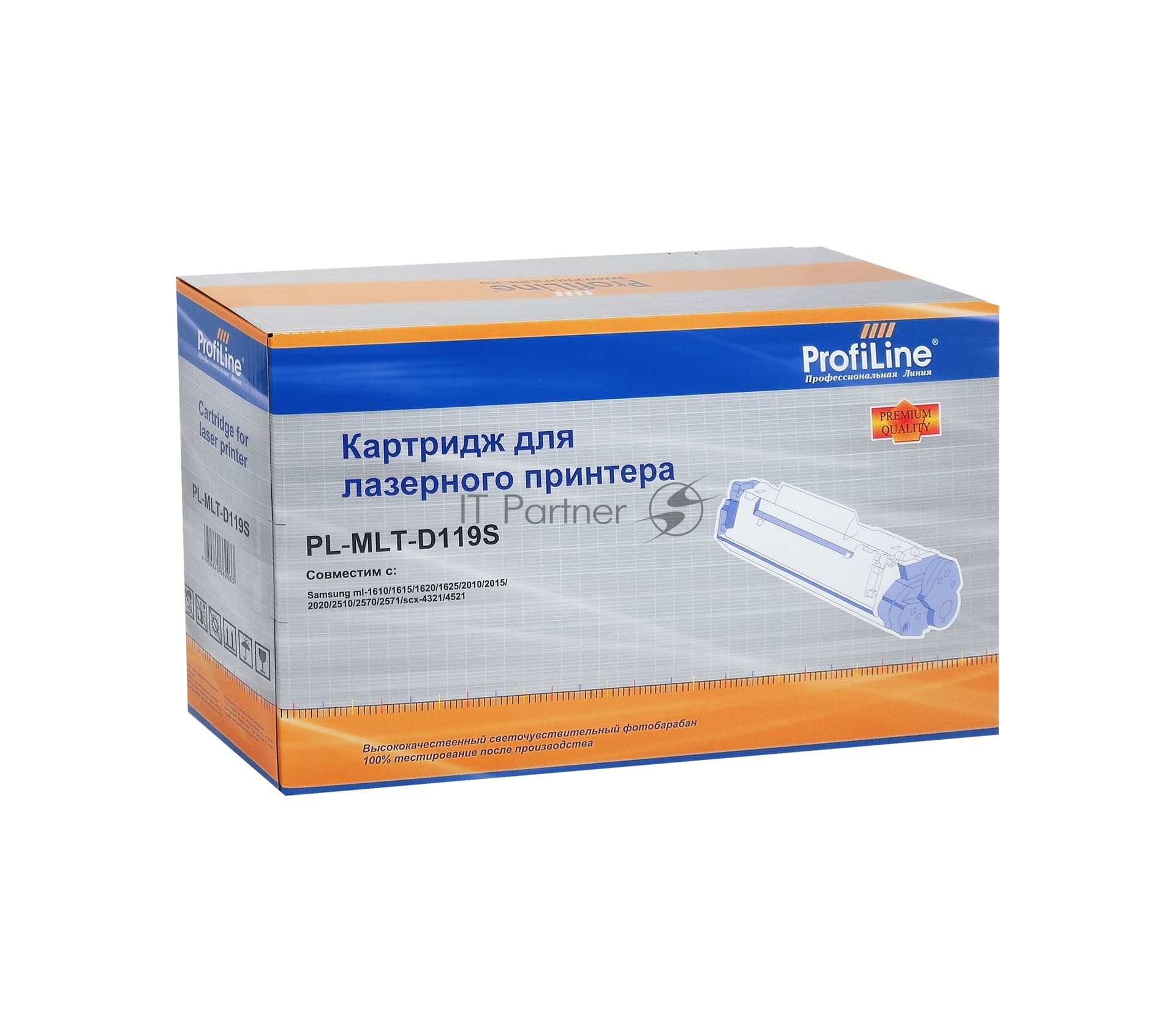 Картридж лазерный ProfiLine PL-MLT-D119S для принтеров Samsung ML-1610/1615/1620/1625/2010/2015/2020/2510/2570/2571N/SCX-4521/4321/Xerox 3117/3122/DELL 1100/1110 2000 копий