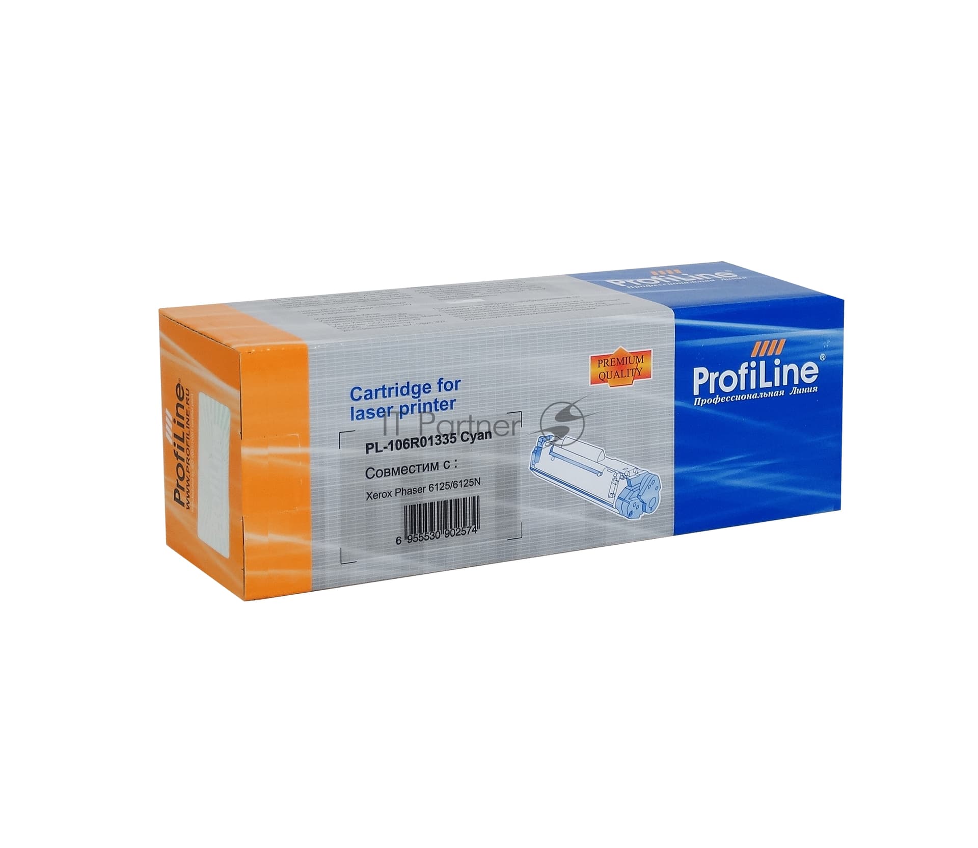 Картридж лазерный ProfiLine PL-106R01335 для принтеров Rank Xerox Phaser 6125/6125N Cyan 1000 копий