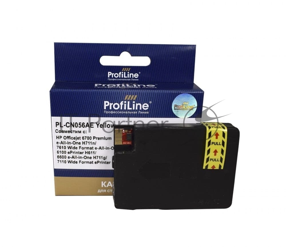 Картридж струйный ProfiLine PL-CN056AE (№933XL) для принтеров HP Officejet 6700 Premium e-All-in-One H711n/7610 Wide Format e-All-in-One/6100 ePrinter H611/6600 e-All-in-One H711g/7110 Wide Format ePrinter H812a Yellow