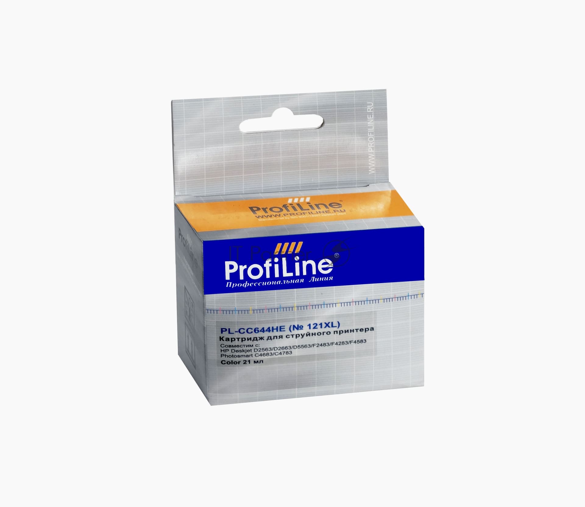 Картридж струйный ProfiLine PL-CC644HE №121XL для принтеров HP Deskjet D1663/D2500/D2563/D2663/D5563/F2423/F2493/F4213/F4275/F4280/F4283/F4583/HP Photosmart C4683/C4783 Сolor водные