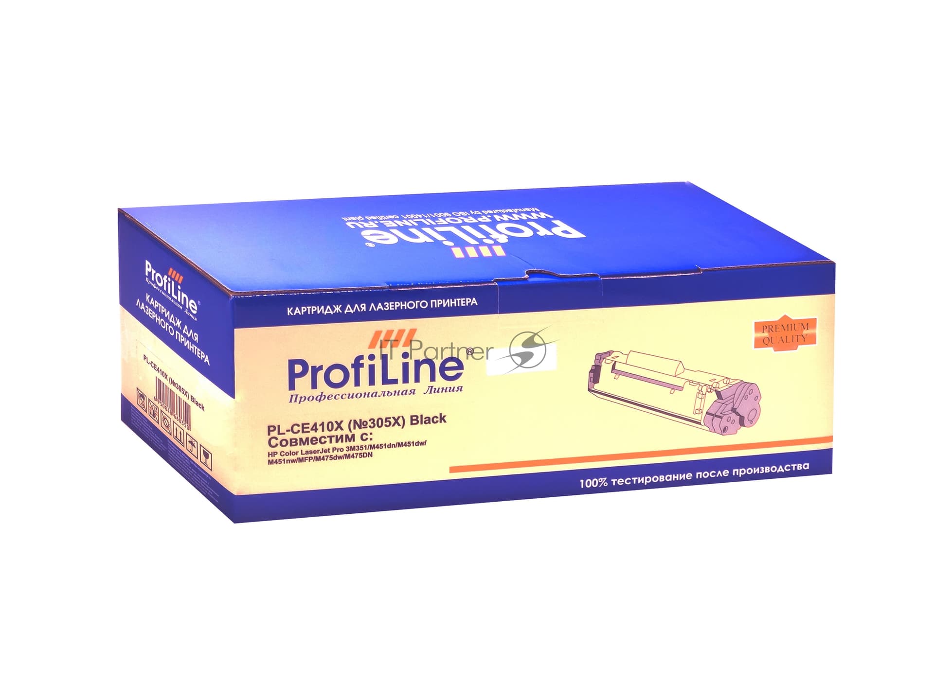 Картридж лазерный ProfiLine PL-CE410X (№305X) для принтеров HP Color LaserJet Pro 3M351/M451dn/M451dw/M451nw/MFP/M475dw/M475DN Black 4000 копий