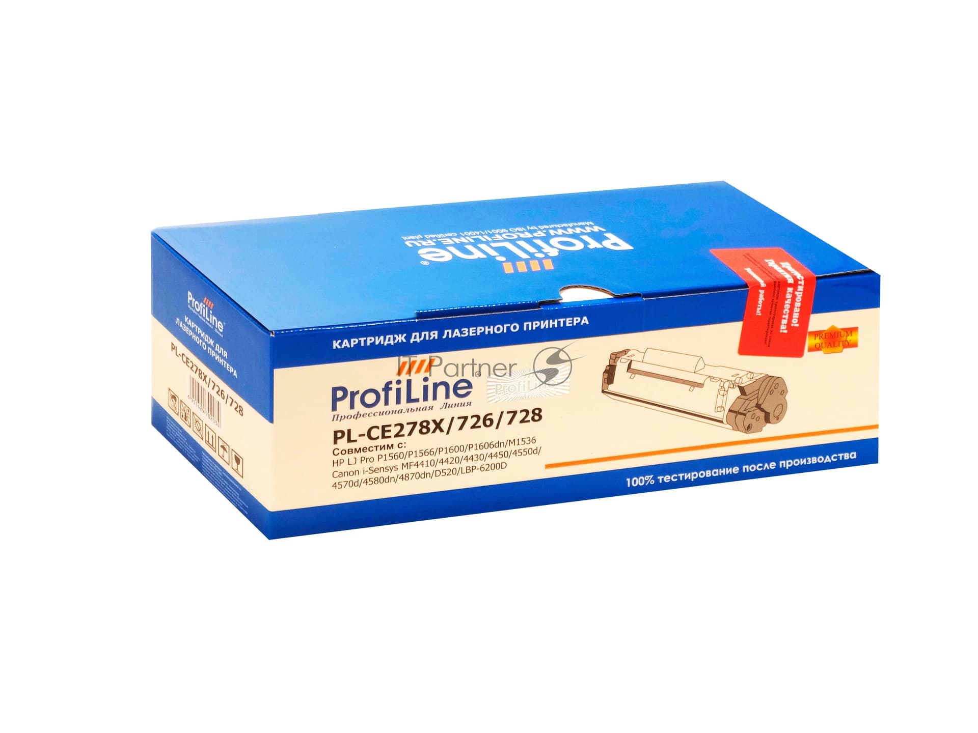 Картридж лазерный ProfiLine PL-CE278X/726/728 для принтеров HP LJ Pro P1560/P1566/P1600/P1606dn/M1536 Canon i-Sensys MF4410/4420/4430/4450/4550d/4570d/4580dn/4870dn/D520/LBP-6200D 2500 копий