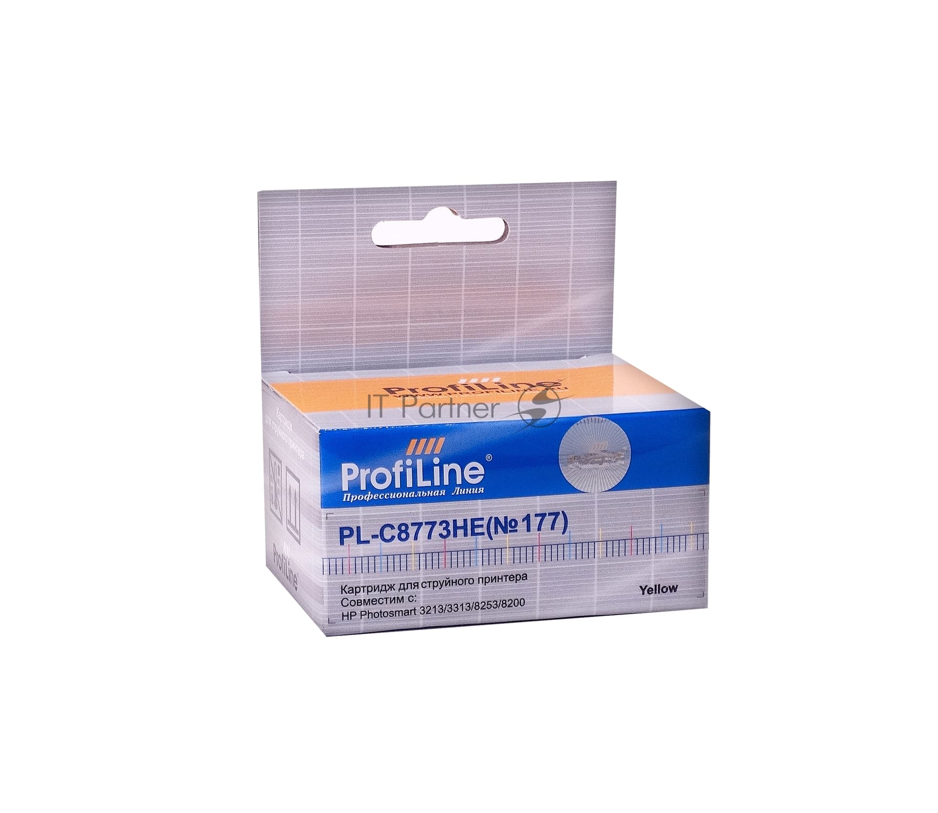 Картридж струйный ProfiLine PL-C8773HE №177 для принтеров HP 8253 Yellow водн