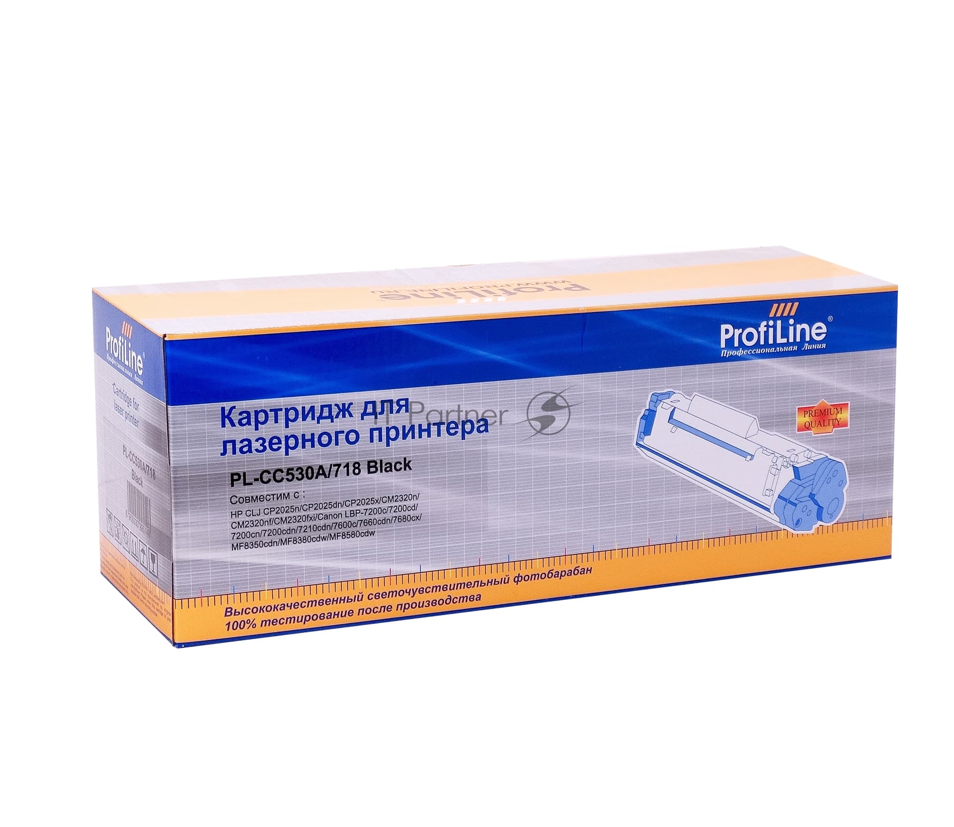 Картридж лазерный ProfiLine PL-CC530A/718 для принтеров HP CLJ CP2025n/CP2025dn/CP2025x/CM2320n/CM2320nf/CM2320fxi/Canon LBP-7200C/7210CDN/MF8350CDN черный 3500 копий