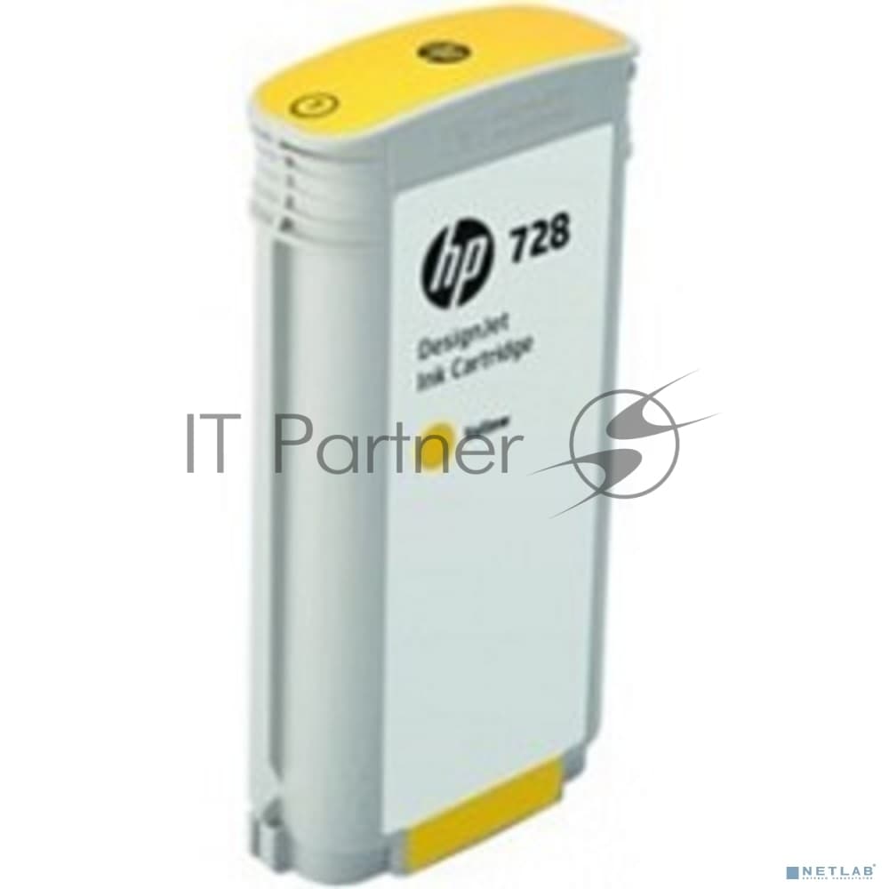 Картридж струйный HP 728 с желтыми чернилами для принтеров Designjet, 130 мл