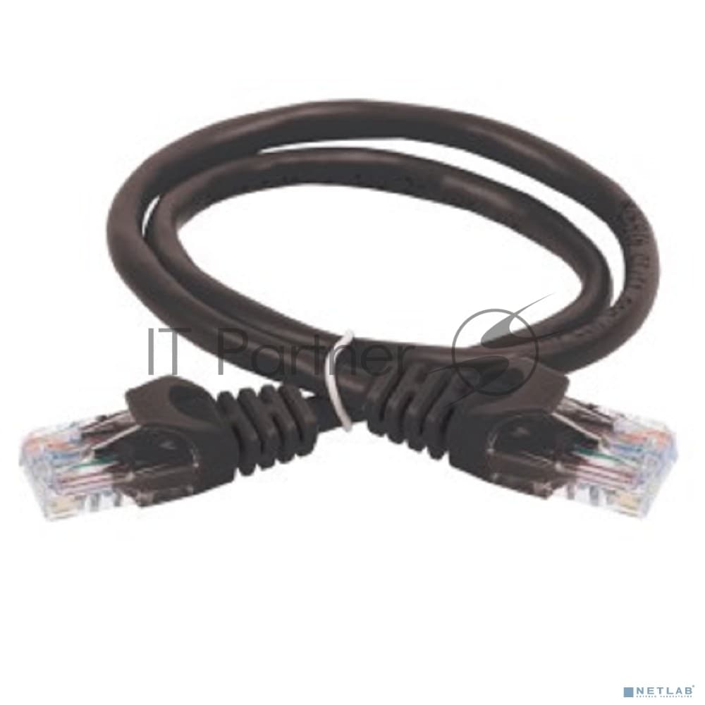ITK Коммутационный шнур (патч-корд), кат.5Е UTP, 2м, черный