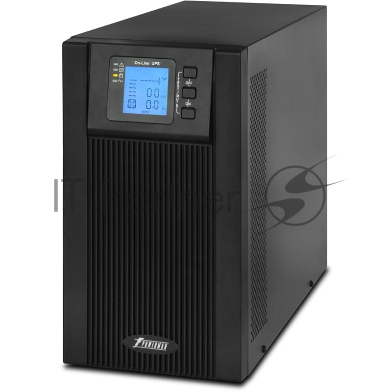 Источник бесперебойного питания Powerman ИБП Online 2000 Plus черный (внешний блок батарей, в комплект не входит)