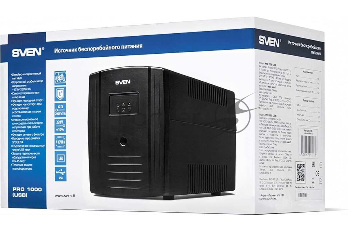 SVEN Источник бесперебойного питания SVEN Pro 1000 (USB)