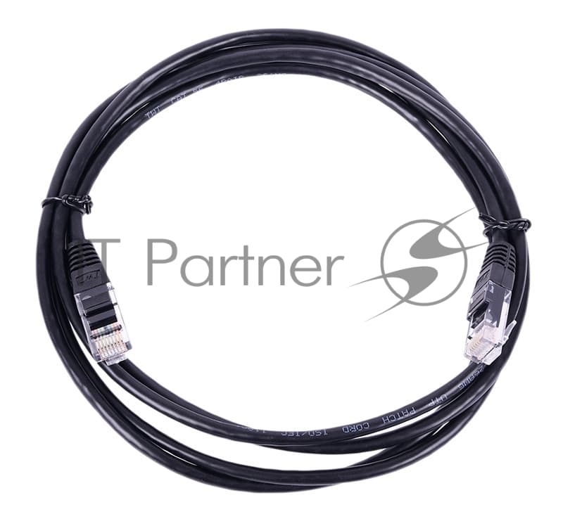 Патч-корд Lanmaster UTP TWT-45-45-0.5-BK вилка RJ-45-вилка RJ-45 кат.5е 0.5м черный ПВХ (уп.:1шт)