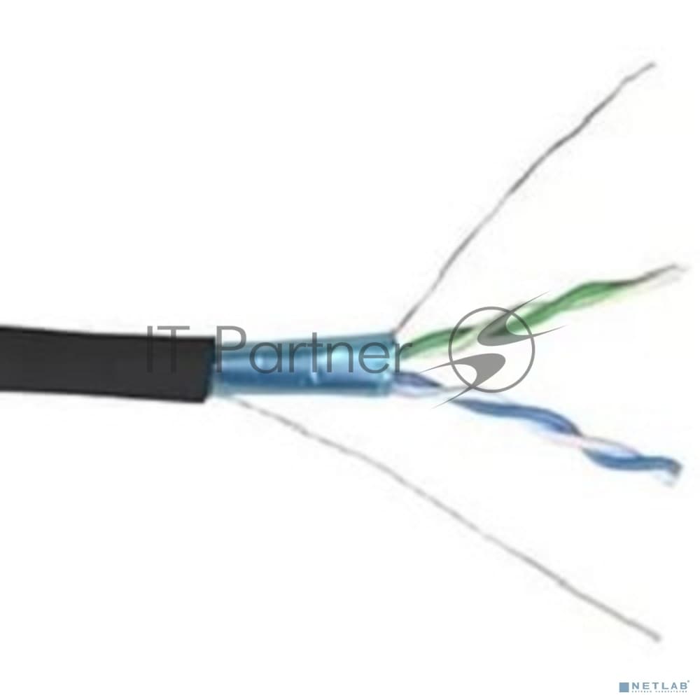Кабель информационный ITK LC3-C5E04-339 кат.5E FTP 4 пары 24AWG LDPE внешний 305м черный