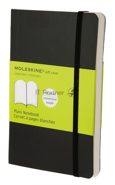 Блокнот Moleskine CLASSIC SOFT 190х250 мм, 192 страниц, клетка, мягкая обложка, фиксирующая резинка, черный