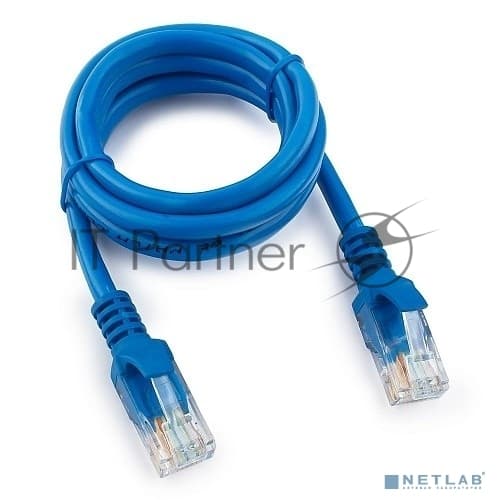 Кабель Cablexpert Патч-корд UTP PP12-1M/B кат.5e, 1м, литой, многожильный (синий)