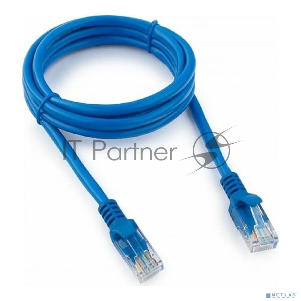 Патч-корд UTP Cablexpert cat.5e, 1.5м, литой, многожильный, синий