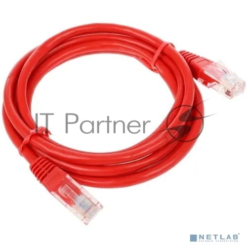 Патч-корд UTP Cablexpert cat.5e, 1.5м, литой, многожильный, красный