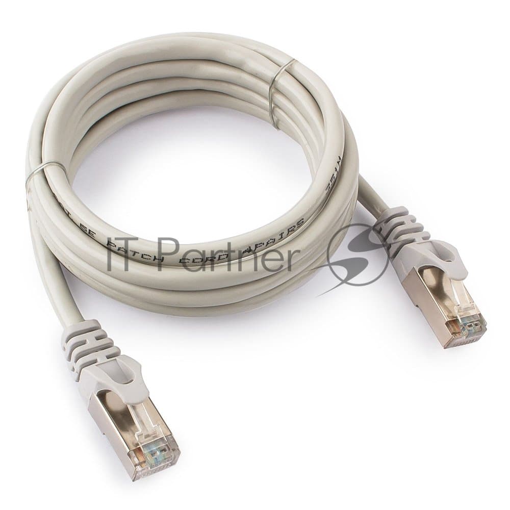 Патч-корд FTP Cablexpert cat.5e, 2м, литой, многожильный серый