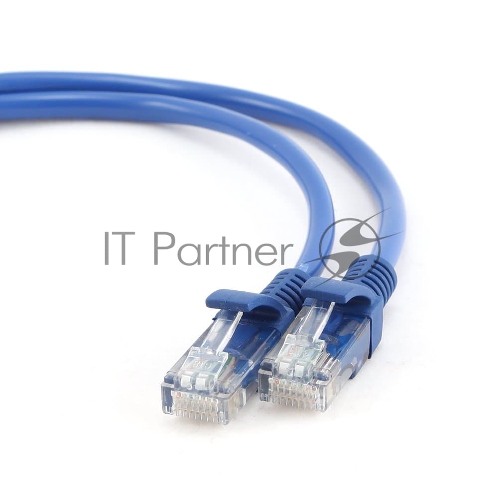 Кабель Cablexpert Патч-корд UTP PP12-0.5M/B кат.5e, 0.5м, литой, многожильный (синий)