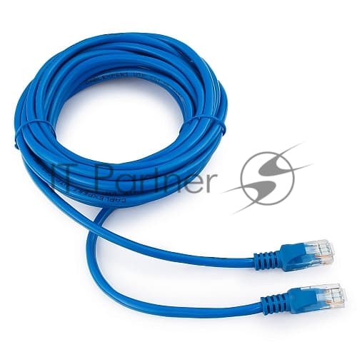Кабель Cablexpert Патч-корд UTP PP12-5M/B кат.5e, 5м, литой, многожильный (синий)