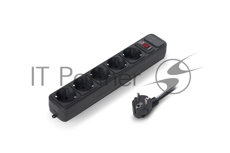 Сетевой фильтр ExeGate EX266859RUS SP-5-1.5B (5 розеток, 1.5 м, евровилка, черный)