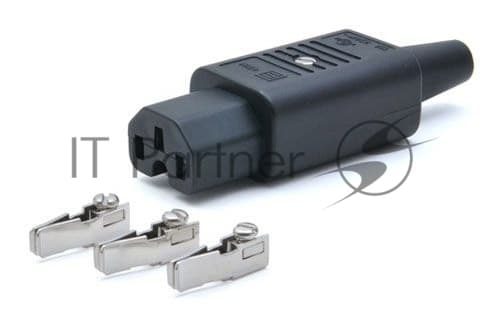 LANMASTER Вилка LAN-IEC-320-C13 IEC 60320 C13 10А 250В черная