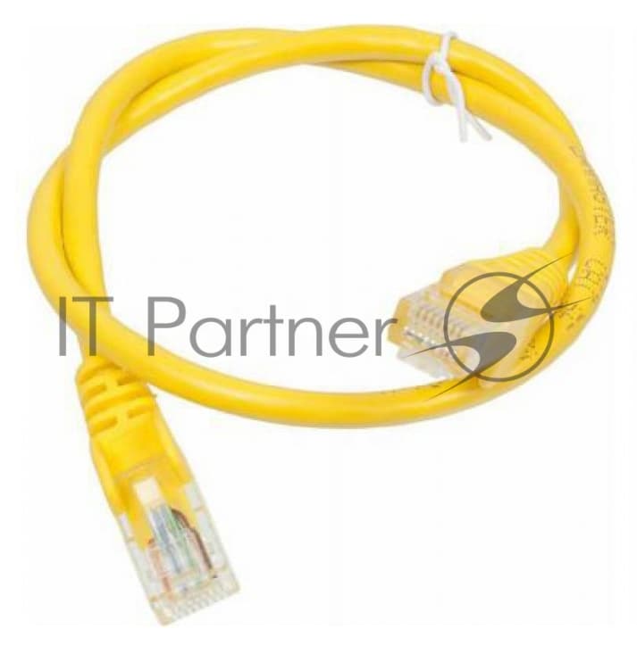 Патч-корд LANMASTER UTP TWT-45-45-0.5-YL вилка RJ-45-вилка RJ-45 cat.5е 0.5м желтый ПВХ (уп.:1шт)