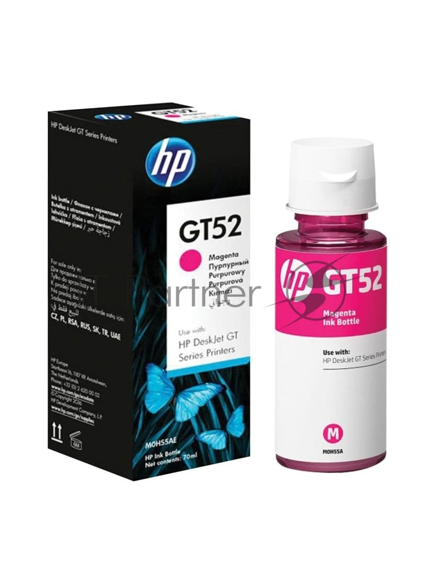 Картридж струйный HP GT52 M0H55AE пурпурный, 8000 стр. (70 мл), для HP DJ GT 5810/5820
