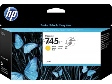 Картридж HP 745 струйный желтый (130 мл)