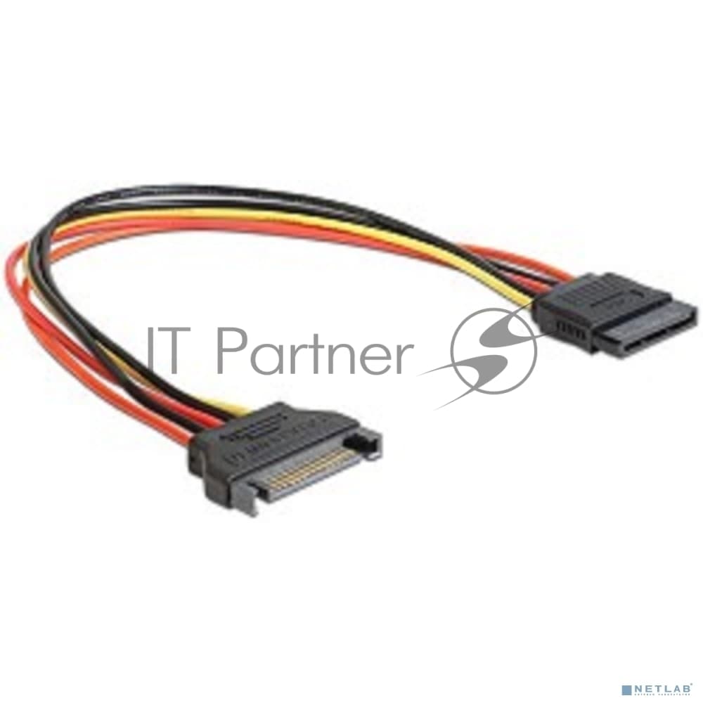 Удлинитель кабеля питания SATA Cablexpert CC-SATAMF-02, 15pin(M)/15pin(F), 50 см
