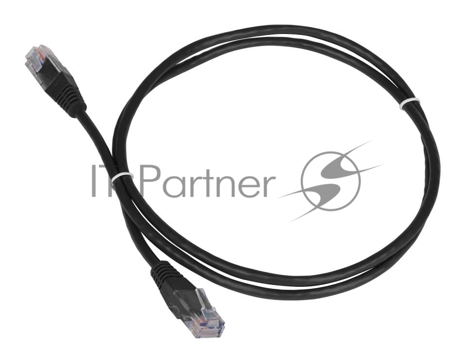 Патч-корд Lanmaster TWT-45-45-0.3-BK UTP RJ-45 вил.-вилка RJ-45 кат.5E 0.3м черный ПВХ (уп.:1шт)