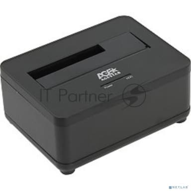 Докстанция 2,5"/3,5" SATAIII AgeStar 3UBT7 USB 3.0, пластик+алюминий, черная