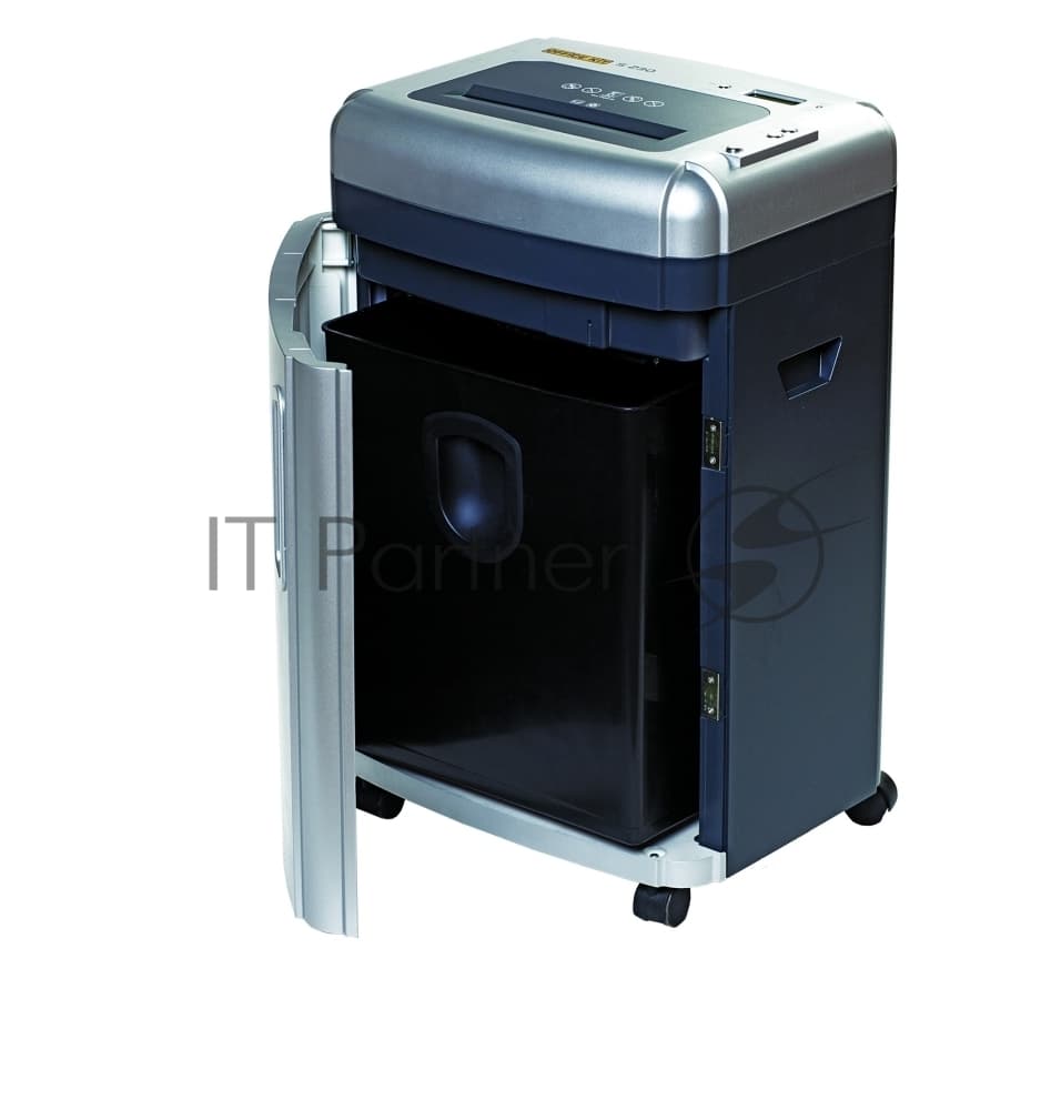 Шредер Office Kit S230 2x15 (секр.P-5) фрагменты 17 лист. 35 л, скрепки/скобы/пл.карты/CD