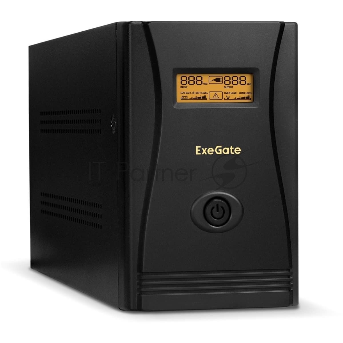 Источник бесперебойного питания ExeGate EP212519RUS SpecialPro Smart LLB-1000.LCD.AVR.4SH.RJ.USB 1000VA, черный, 4 евророзетки, USB