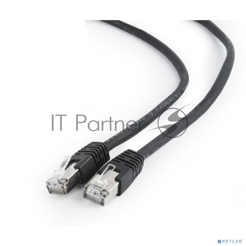 Cablexpert Патч-корд FTP PP6-1M кат.6, 1м, литой, многожильный (черный)