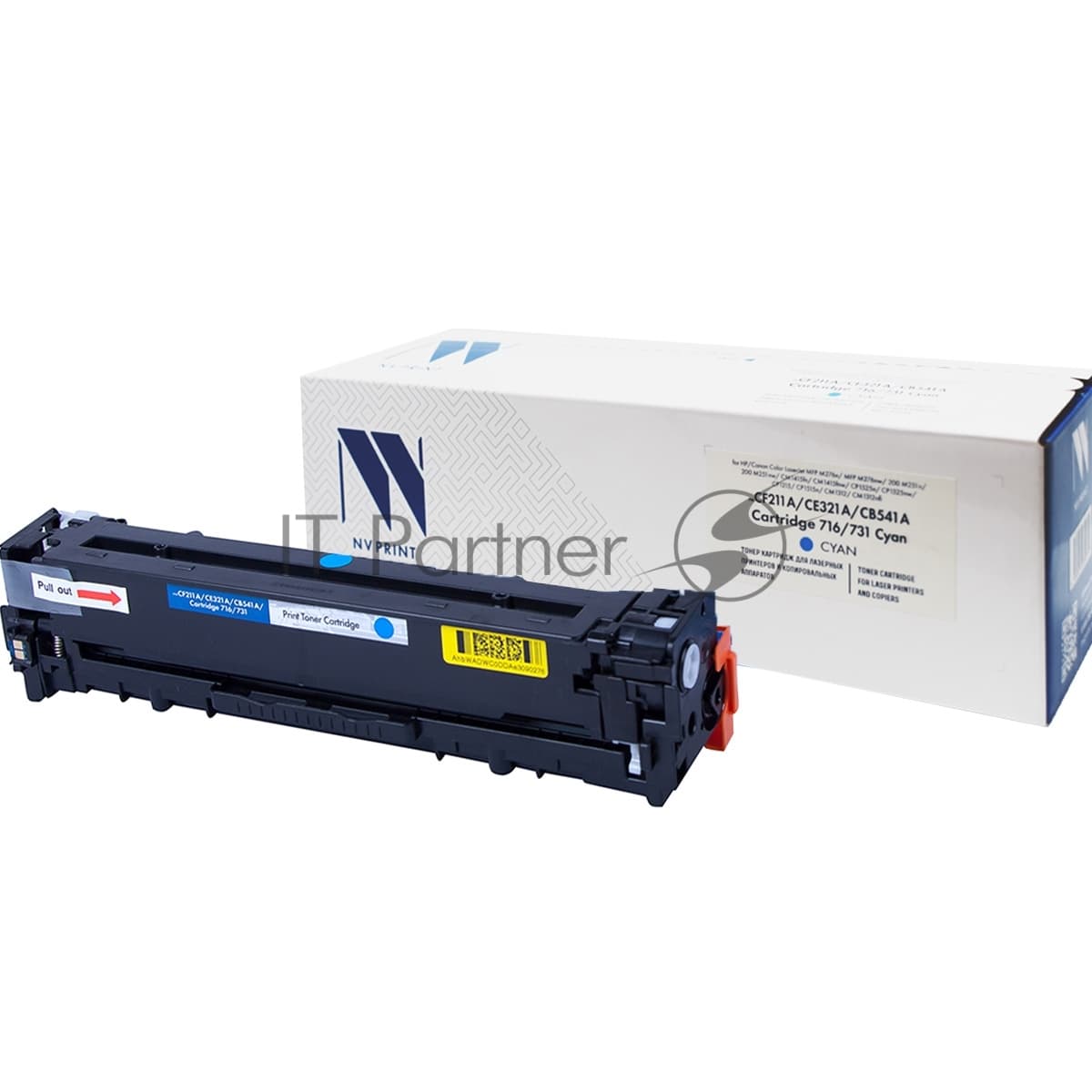 Картридж лазерный NVPrint совместимый HP CF211A/CE321A/CB541A/Canon 716/731 Cyan для LaserJet Color Pro/Canon i-SENSYS (1600k)