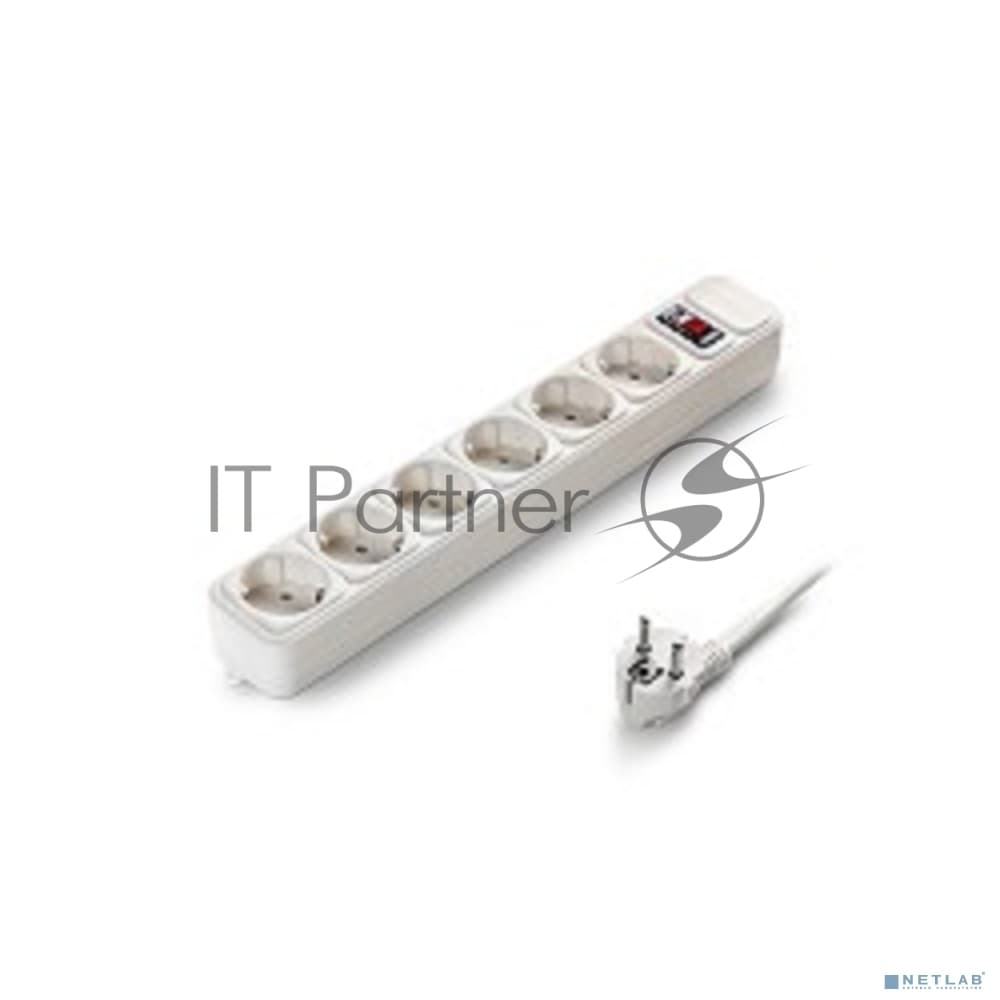 Сетевой фильтр ExeGate EX221172RUS SP-6-1.8W (6 розеток, 1.8 м, евровилка, белый)