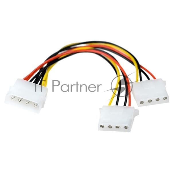 Разветвитель питания IDE-устройств Molex (IDE) в 2*Molex (IDE), 15 см ExeGate