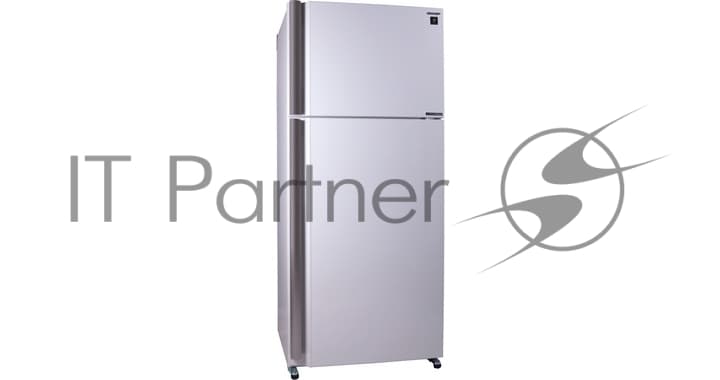 Холодильник Sharp SJ-XE55PMWH белый жемчуг двухкамерный 388/148л морозилка сверху, No Frost