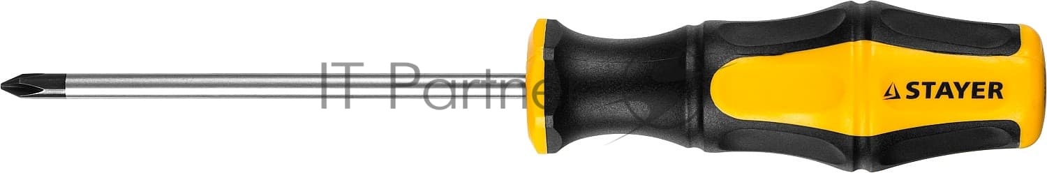 Отвертка STAYER "MASTER" "HERCULES", Cr-V, противоскользящая рукоятка, PH1x100 мм 25052-1-10_z02
