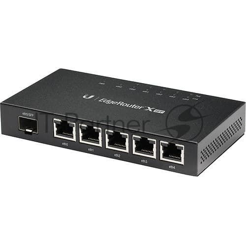 UBIQUITI ER-X-SFP Маршрутизатор 5x Ethernet, 1x SFP, раздача PoE