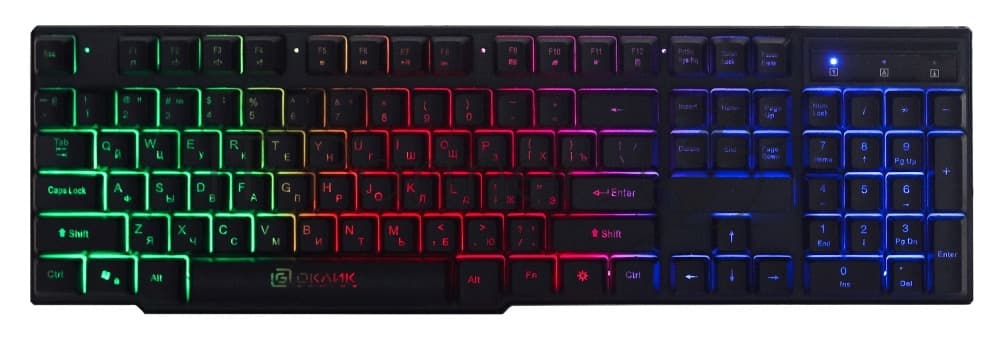 Клавиатура проводная Oklick 780G SLAYER, USB, черный
