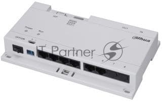 Коммутатор Dahua DHI-VTNS1060A, 6×PoE (24 В) + 2×Uplink, неуправляемый