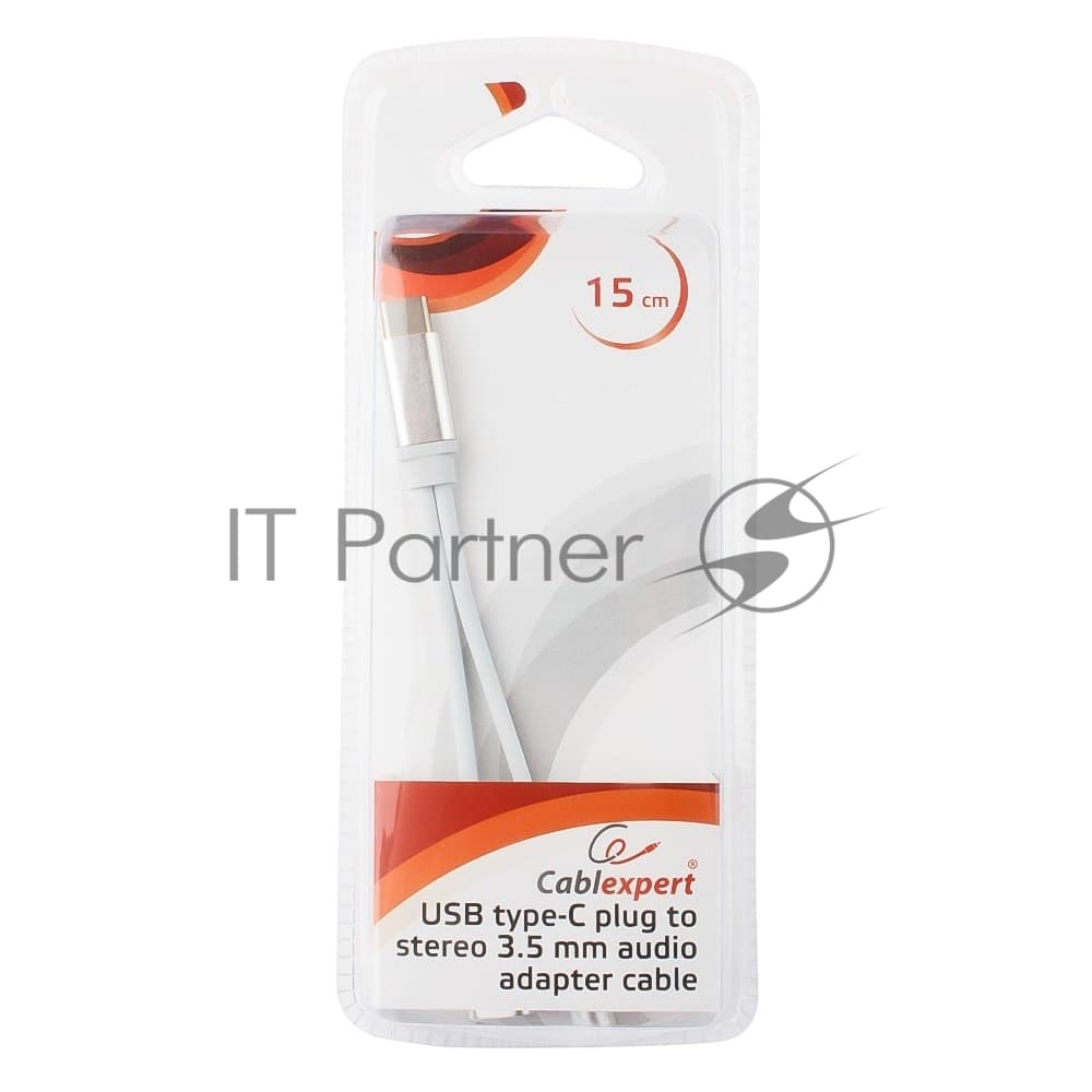 Cablexpert Переходник USB, USB Type-C/Jack3.5 F+ Type-C F, блистер (CCA-UC3.5F-02-W)