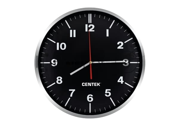 Часы настенные Centek СТ-7100 черный