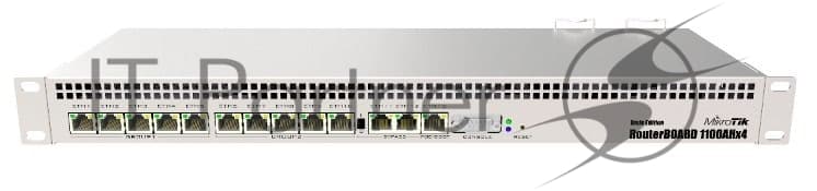 Маршрутизатор 10/100/1000M 13PORT RB1100AHX4 MIKROTIK