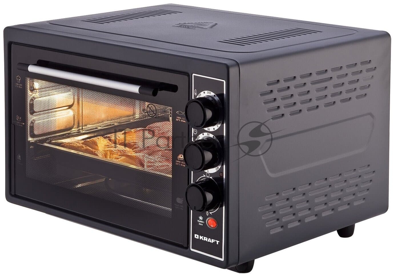 Мини-печь Kraft KF-MO 3802 KBL черный