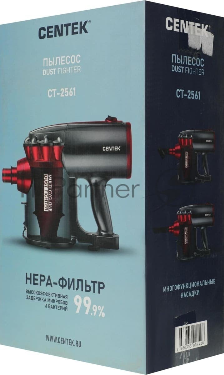 CENTEK CT-2561 black/red Безмешковый пылесос