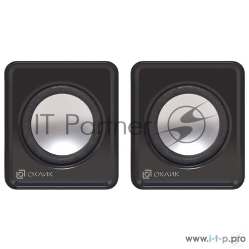 Акустическая система Oklick OK-331 2.0 черный 6Вт