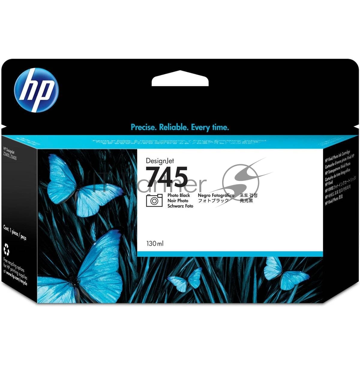 Картридж/ HP 745 130-ml Photo Black Ink Cartridge