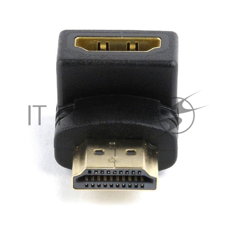 Cablexpert Переходник HDMI-HDMI 19F/19M, угловой соединитель 90 градусов, золотые разъемы (A-HDMI90-FML)
