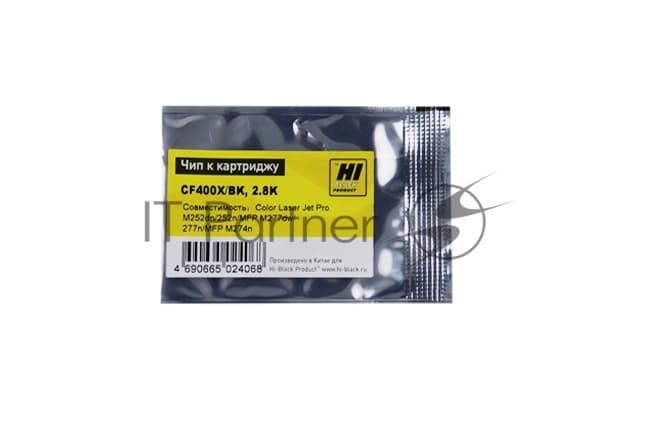Чип Hi-Black к картриджу HP CLJ Pro M252dw (CF400X) OEM SIZE, Bk, 2.8K