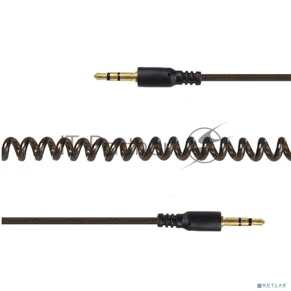 Кабель аудио Cablexpert CCA-405-6, Jack3.5 - Jack3.5, 2м, спиральный